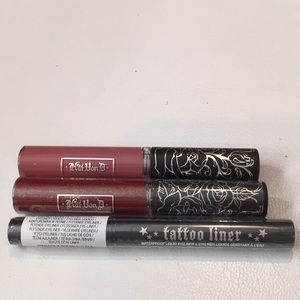Brand New KatVonD mini liquid lipsticks & eyeliner